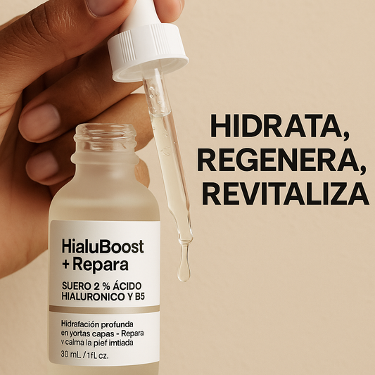 HialuBoost + Repara — Suero 2% HA & B5 que revive tu piel